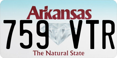 AR license plate 759VTR