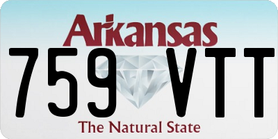 AR license plate 759VTT