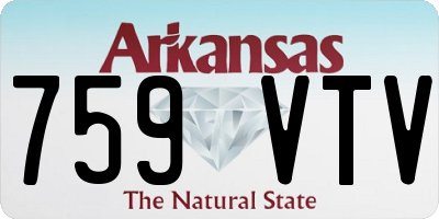 AR license plate 759VTV
