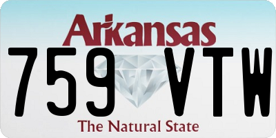 AR license plate 759VTW