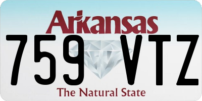 AR license plate 759VTZ
