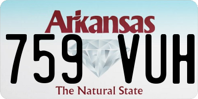 AR license plate 759VUH