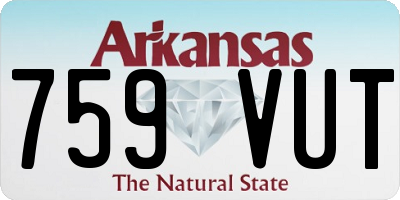 AR license plate 759VUT