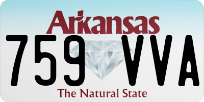AR license plate 759VVA
