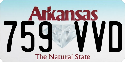 AR license plate 759VVD