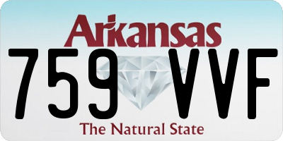 AR license plate 759VVF