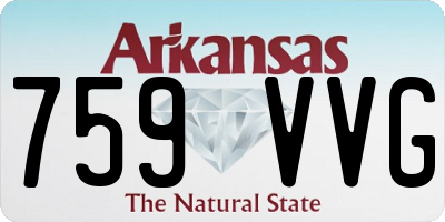 AR license plate 759VVG