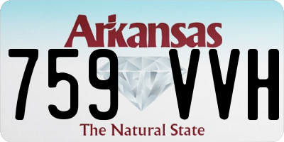 AR license plate 759VVH