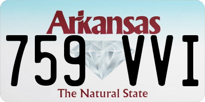 AR license plate 759VVI