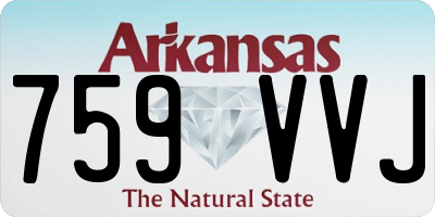 AR license plate 759VVJ