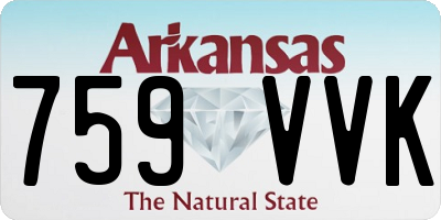 AR license plate 759VVK