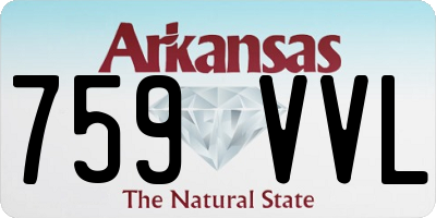 AR license plate 759VVL