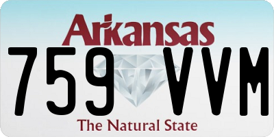 AR license plate 759VVM