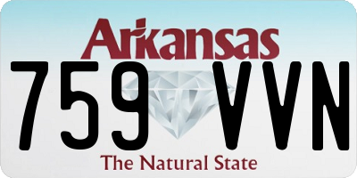 AR license plate 759VVN
