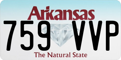 AR license plate 759VVP