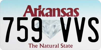 AR license plate 759VVS