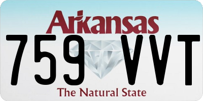 AR license plate 759VVT