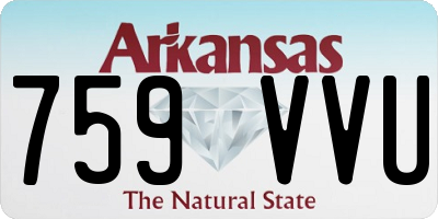 AR license plate 759VVU
