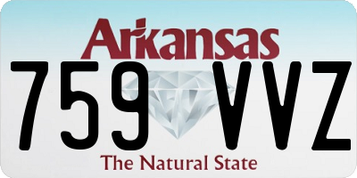 AR license plate 759VVZ