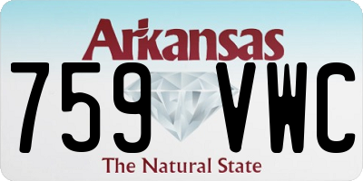 AR license plate 759VWC