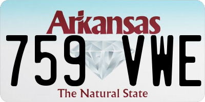 AR license plate 759VWE