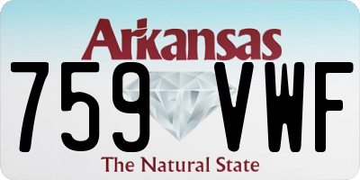 AR license plate 759VWF