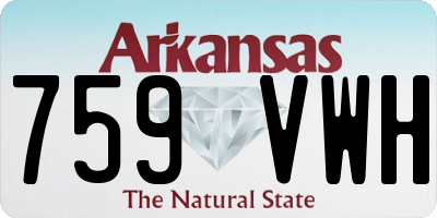 AR license plate 759VWH