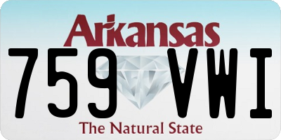 AR license plate 759VWI