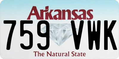 AR license plate 759VWK