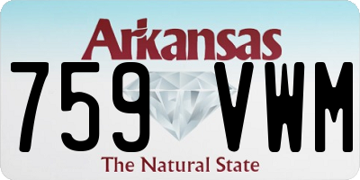 AR license plate 759VWM