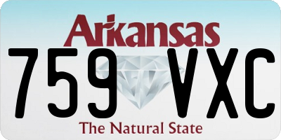 AR license plate 759VXC