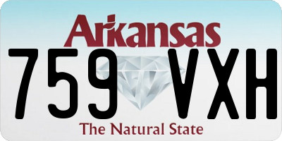 AR license plate 759VXH
