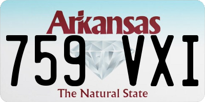 AR license plate 759VXI