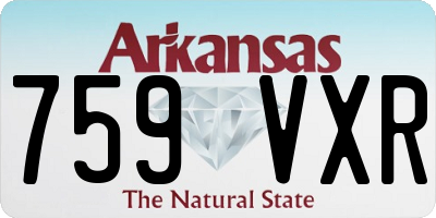 AR license plate 759VXR