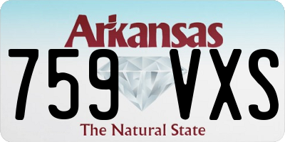 AR license plate 759VXS