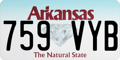 AR license plate 759VYB