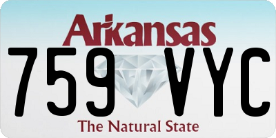 AR license plate 759VYC