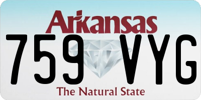 AR license plate 759VYG