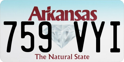 AR license plate 759VYI