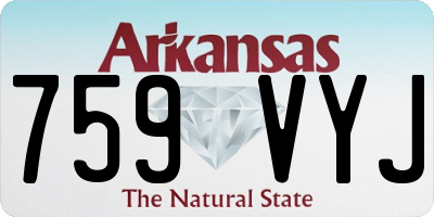 AR license plate 759VYJ