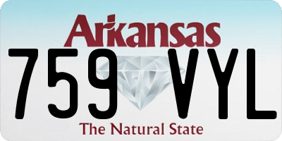 AR license plate 759VYL
