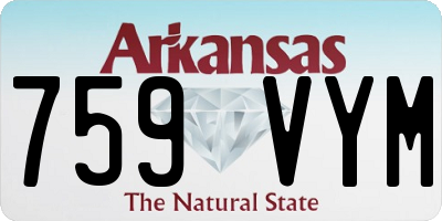 AR license plate 759VYM
