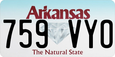 AR license plate 759VYO