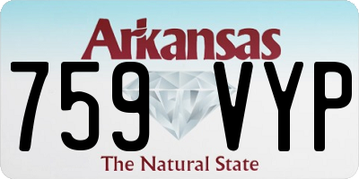 AR license plate 759VYP