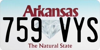 AR license plate 759VYS