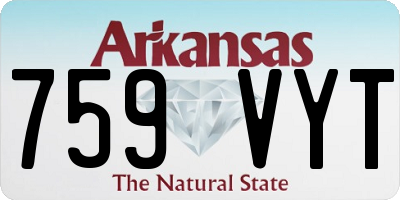 AR license plate 759VYT