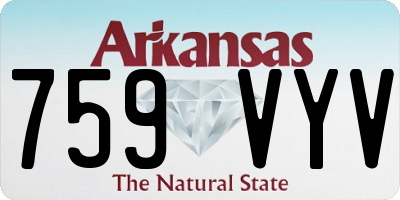 AR license plate 759VYV