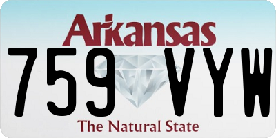 AR license plate 759VYW