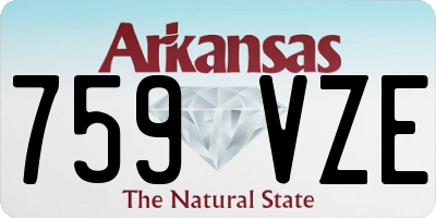 AR license plate 759VZE