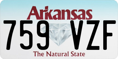 AR license plate 759VZF